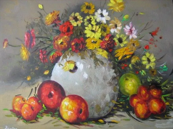 Obra de arte: BODEGON Y FLORES 2 Artistas y arte. Artistas de la ...