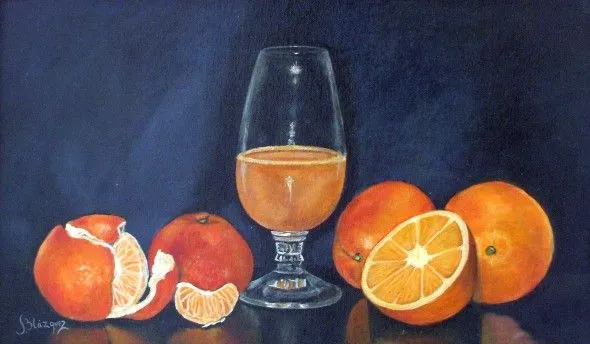 Obra de arte: BODEGÓN NARANJA Artistas y arte. Artistas de la tierra