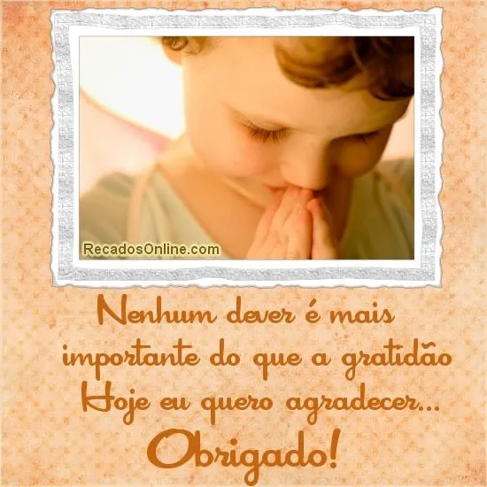 Obrigado - Imagens, Mensagens e Frases para Facebook