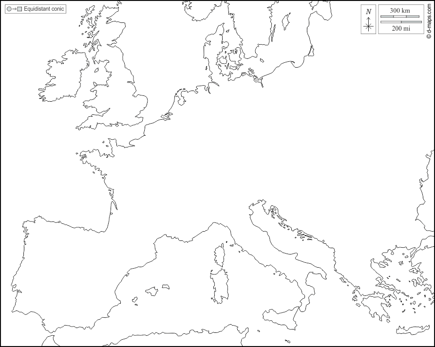 Occidental y Central : Mapa gratuito, mapa mudo gratuito, mapa en ...