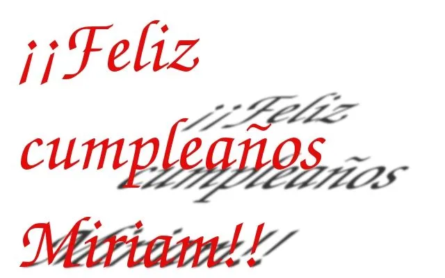 Océano de libros: ¡¡¡¡Feliz cumpleaños Miriam!!!!