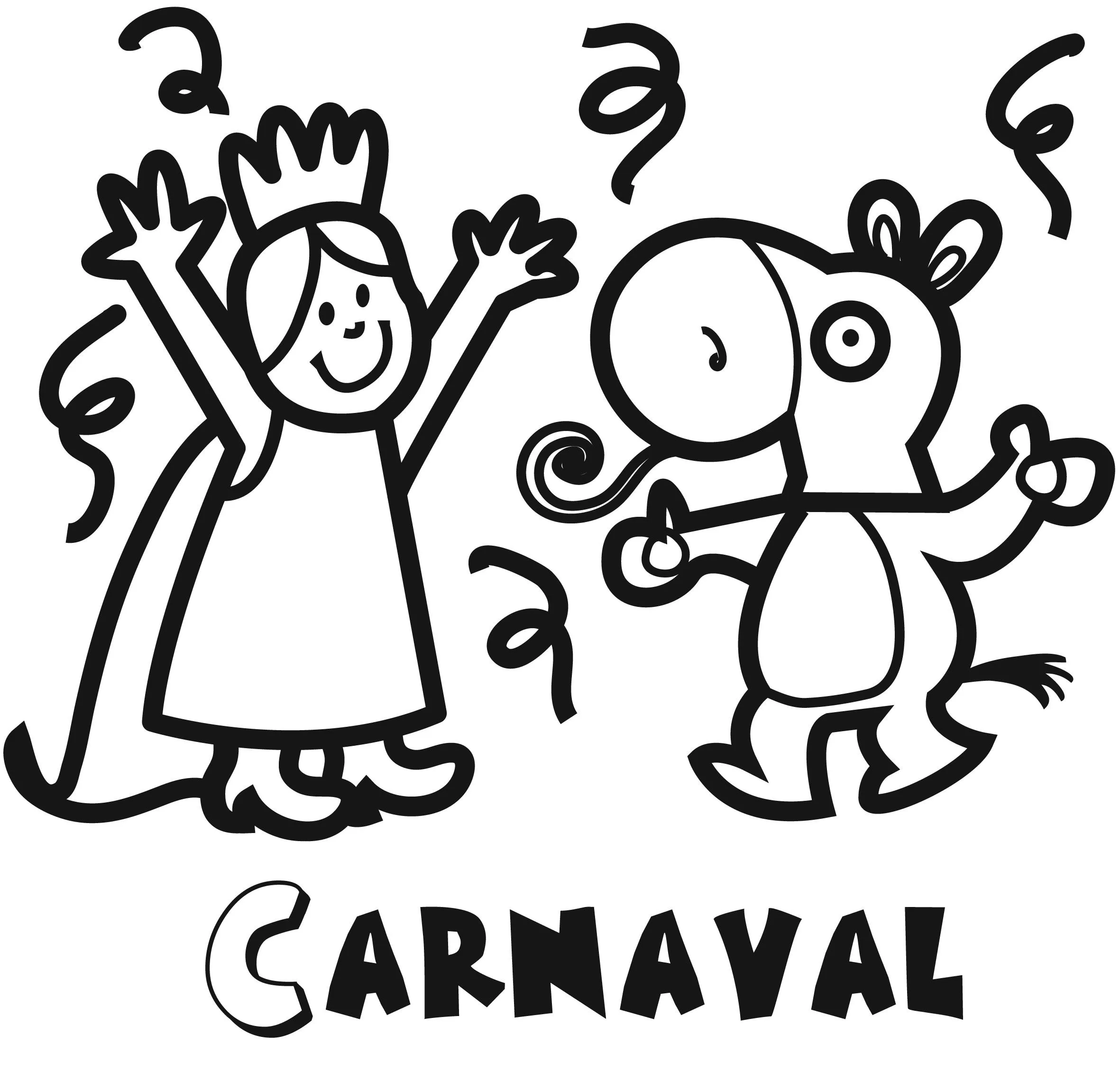 Dibujos de carnavales. Ocio en casa, Colorear con niños y nietos ...