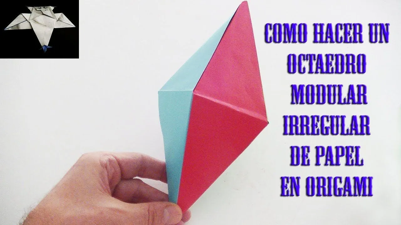 Como hacer un octaedro modular irregular en origami - YouTube