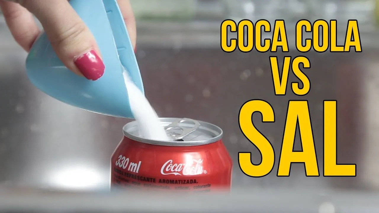 Qué ocurre si mezclas Coca Cola con sal (Experimentos Caseros para ...