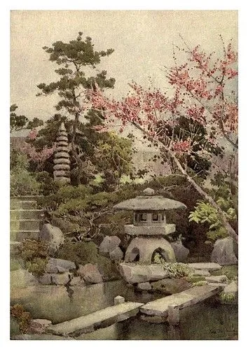 002-Un antiguo jardin japones-The flowers and gardens of Japan (1908 ...