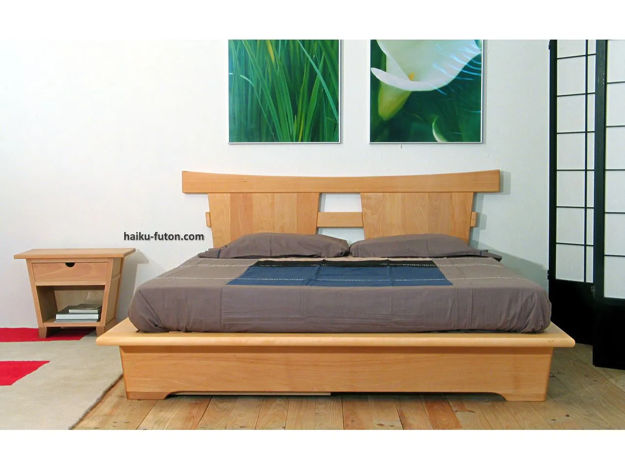Oferta cama de madera Jaio. Color wenge - Camas Haiku-
