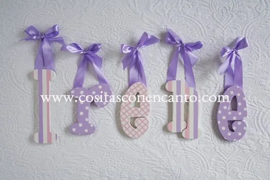 Decoración de letras de madera - Imagui