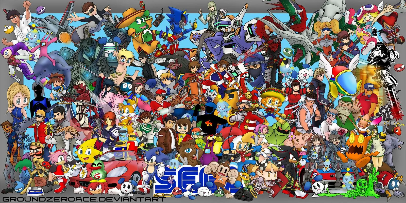 Off-topic :: Todos Los Personajes De SEGA En Una Imagen