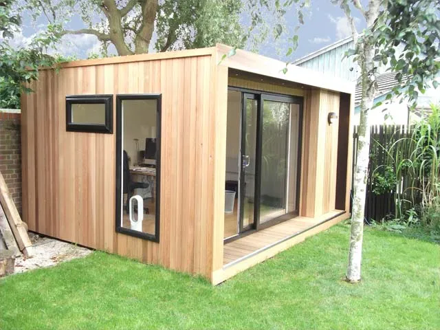 Tu oficina de madera en el jardín - Pergolas y casas de madera ...