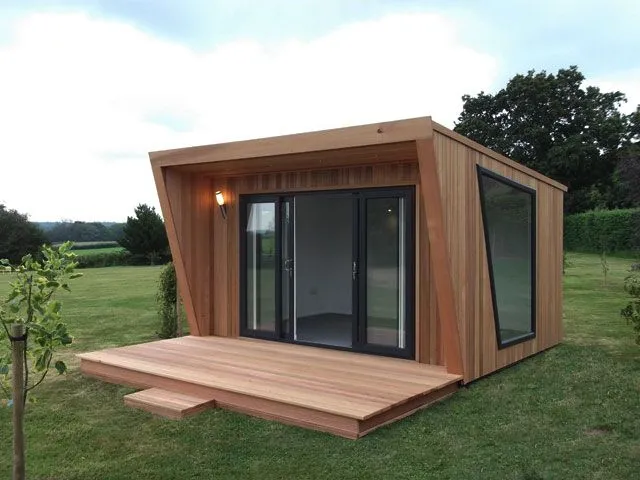 Tu oficina de madera en el jardín - Pergolas y casas de madera ...