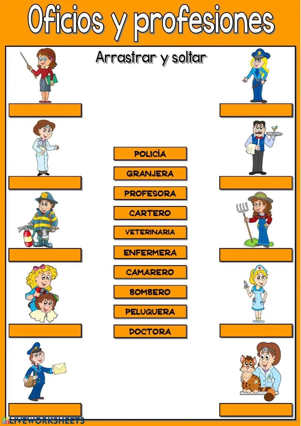 Oficios y profesiones activity | Live Worksheets