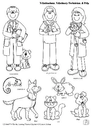 OFICIOS Y PROFESIONES LAMINAS PARA PINTAR