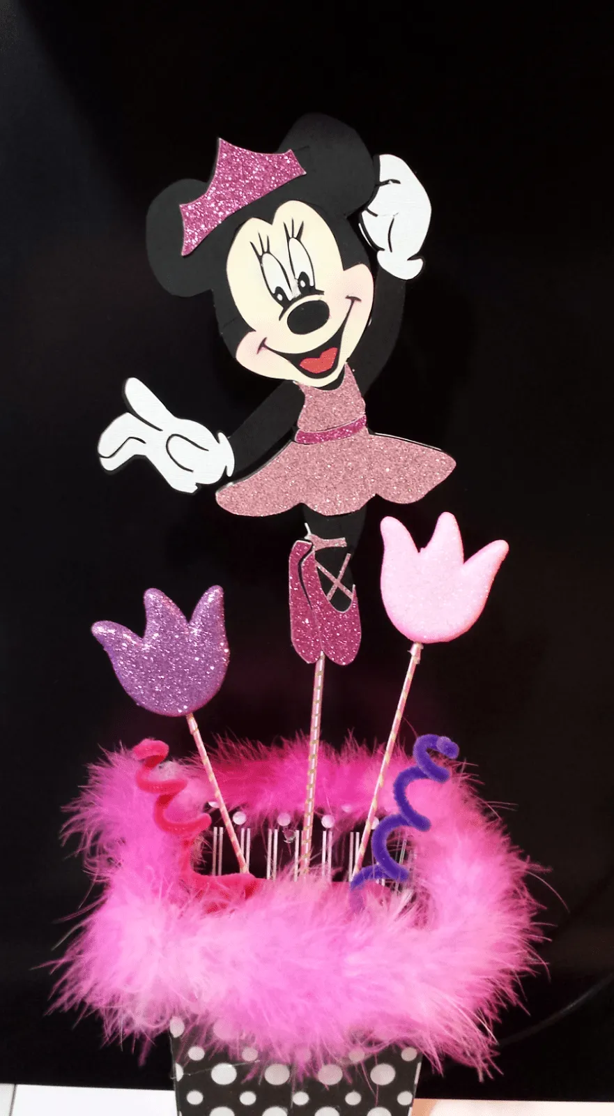 Oh My Crafts: Centro de Mesa Minnie Mouse