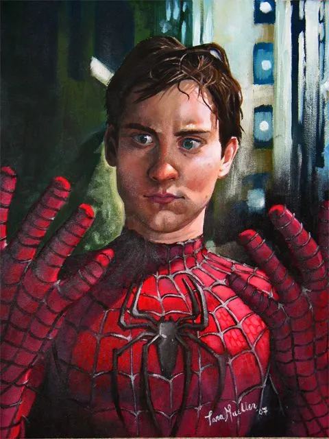 Oil Paint: Spiderman by dizzyclown on deviantART