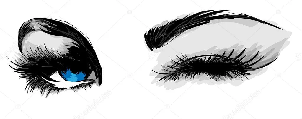 ojos de mujer hermosos — Vector stock © Ice-Storm #8415650