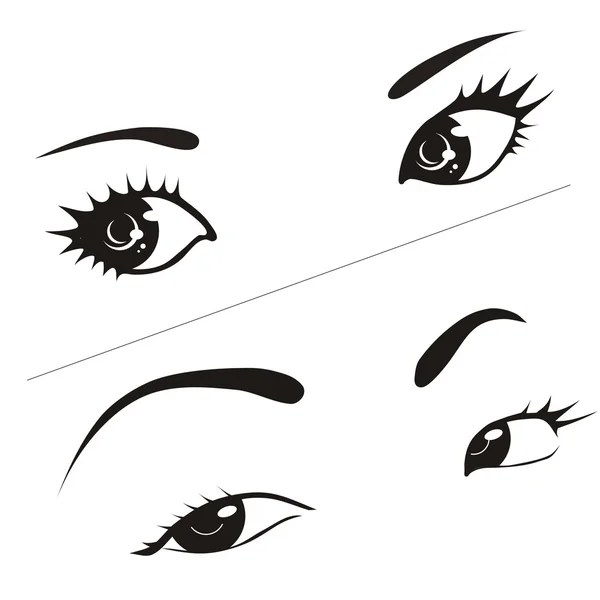 ojos mujer — Vector stock © NataliMar #4405635