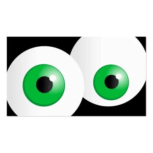 Ojos verdes plantillas de tarjetas personales de Zazzle.