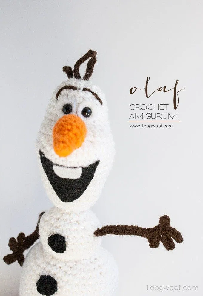 Olaf from Frozen Crochet Amigurumi Pattern - One Dog Woof