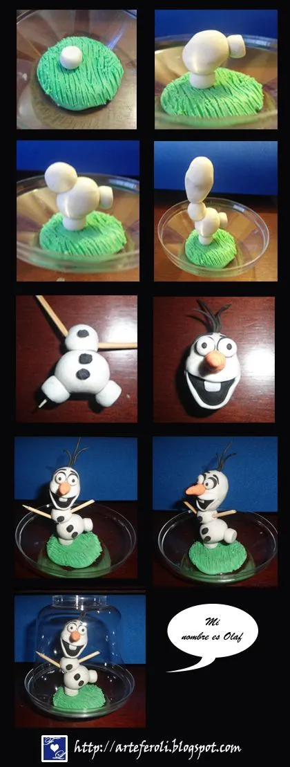 Olaf en Jueves de paso a paso | Plastilina | Pinterest