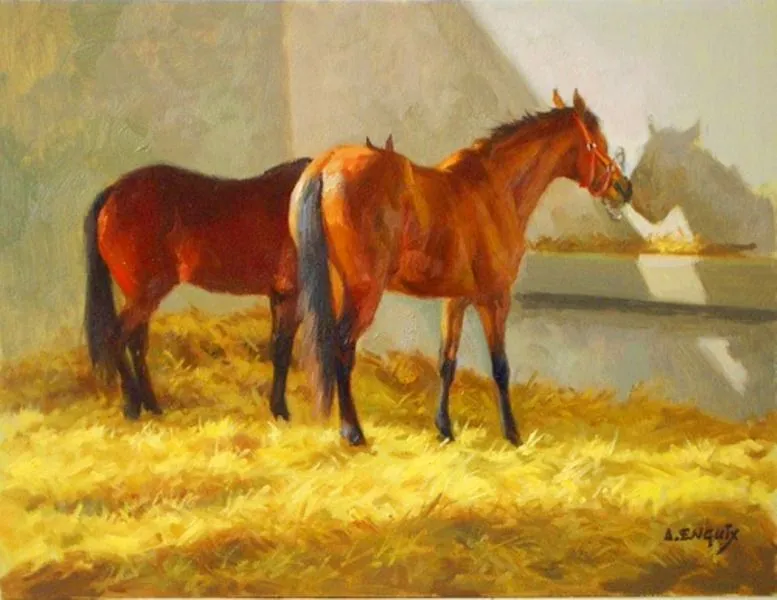 Oleos de caballos - Imagui