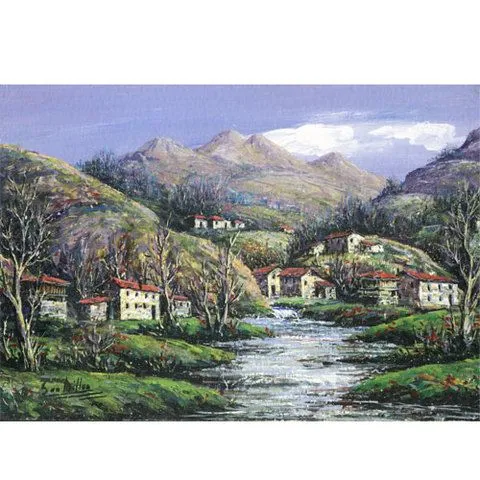 Oleos originales medianos Millan - paisaje asturiano Precio : 58.00 ...