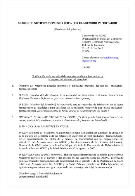 OMC | ADPIC y la salud pública - Modelos de notificaciones con ...