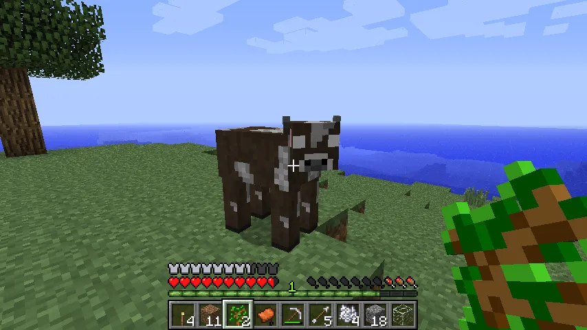 On an Island with Herobrine: Heeeeeeeeeeeeeeres COWBRINE!