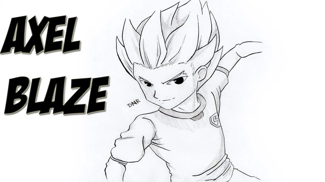 Once Axel inazouma Colouring Pages