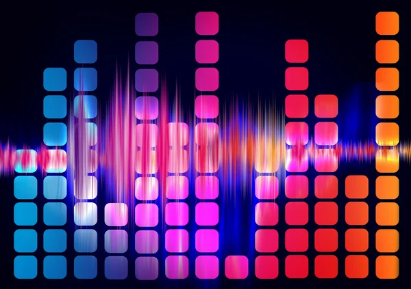 ondas de sonido ecualizador — Foto stock © denisovd #7448556