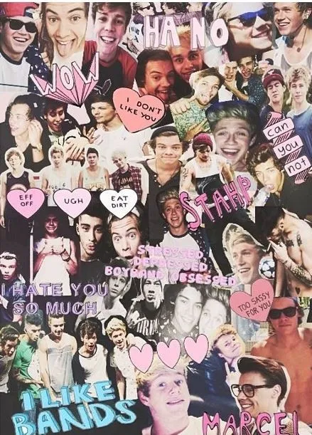 One direction and 5sos collage | One direction | Pinterest