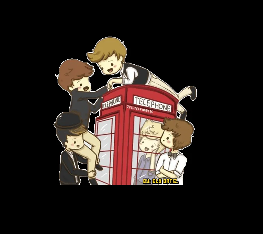 One Direction Animado PNG by EeliiswagEditions on DeviantArt