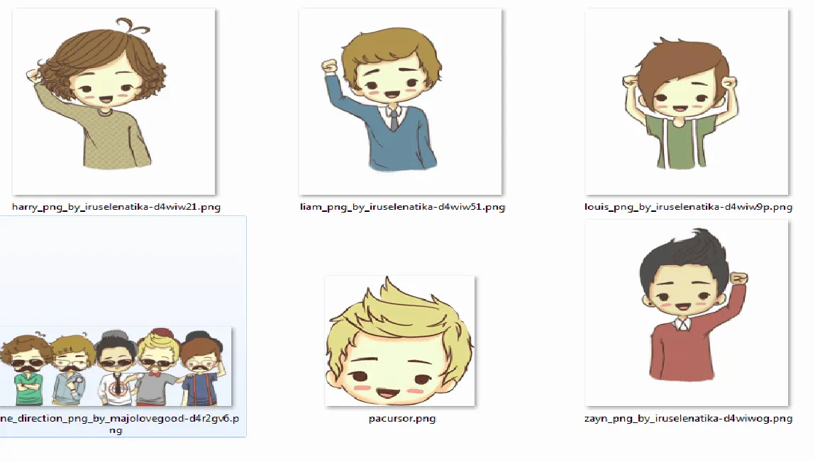 Pack de one direction by elisahoran on DeviantArt