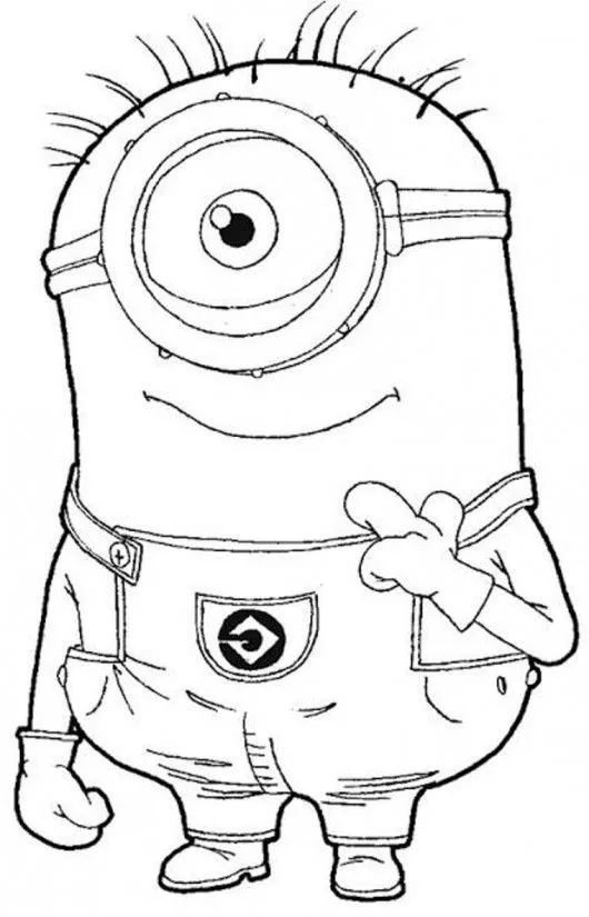 One Eye Minion Despicable Me Coloring Pages | Minion | Pinterest ...