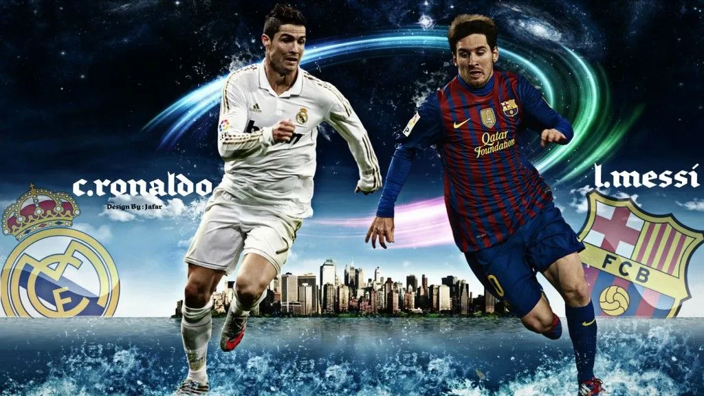 online Wallpapers: Ronaldo Vs Messi Wallpaper 2013