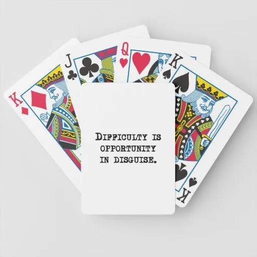 Oportunidad en disfraz baraja cartas de poker de Zazzle.