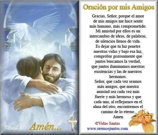 Oracion para la amistad - Imagui