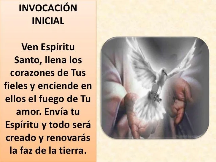 Oración al espiritu santo