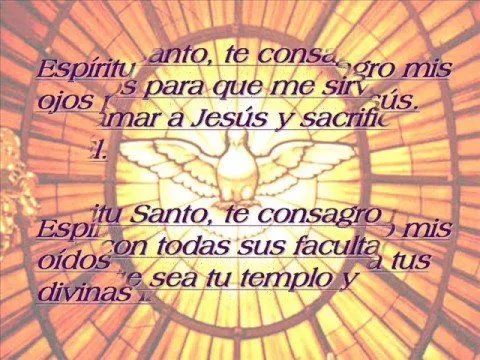 Oración al Espíritu Santo - YouTube