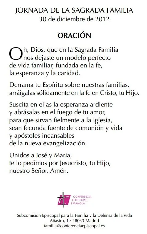 Oración en familia - Imagui