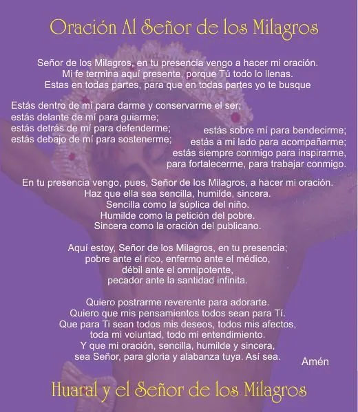 Oración al Señor de los Milagros | Flickr - Photo Sharing!