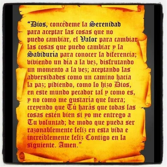 Oracion de la serenidad | Quotes | Pinterest