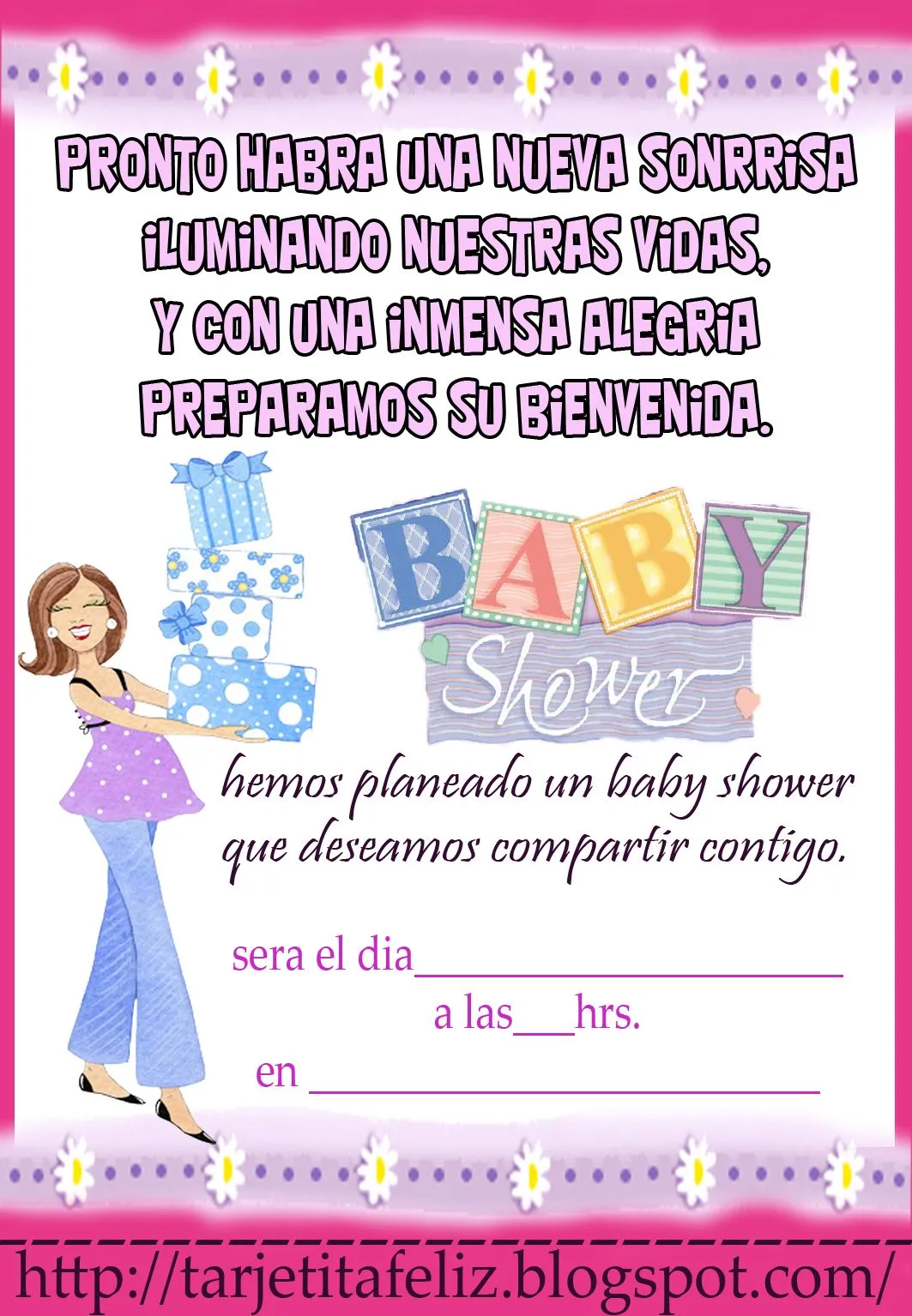 Oraciones de agradecimiento para baby shower de niña - Imagui