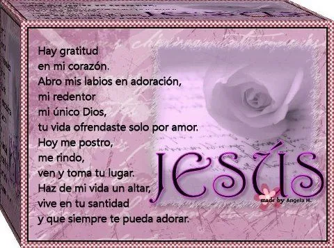 ORACIONES Y ALABANZAS A DIOS.: ORACION DE PUREZA....AMOR.....POR ...