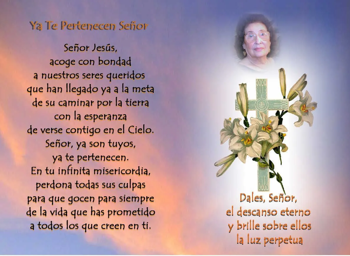 Oraciones para difuntos bonitas - Imagui | oraciones | Pinterest