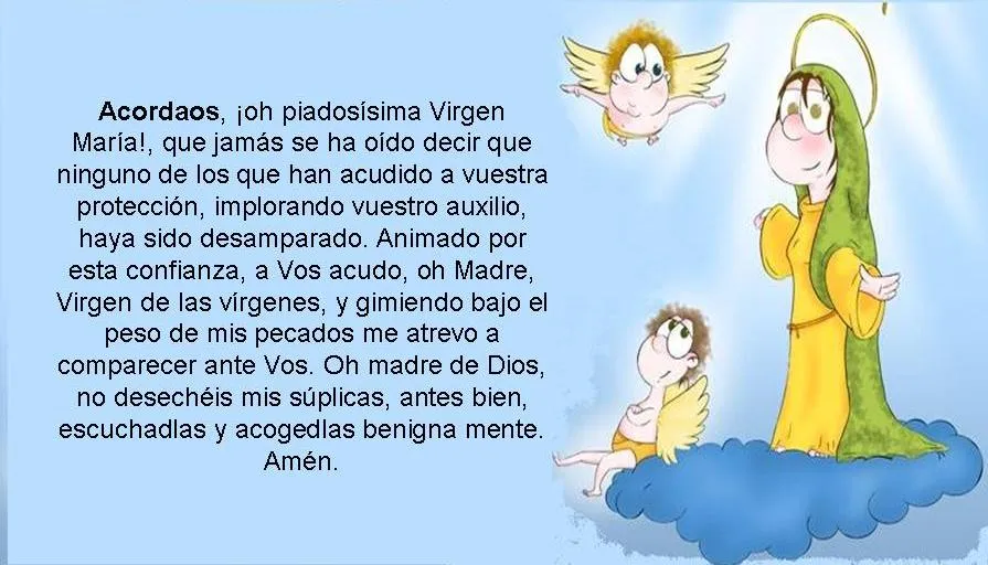 ORACIONES PARA NIÑOS | MONAGUILLOS DE LA PARROQUIA DE LA ASUNCION ...