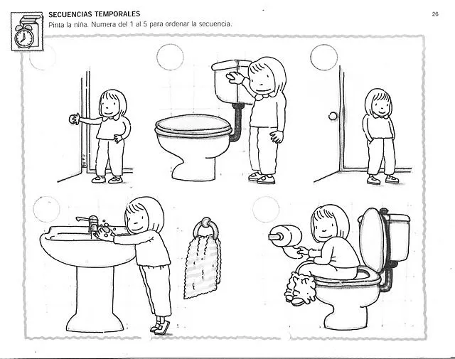 Ordenar secuencias para colorear e imprimir - Imagui