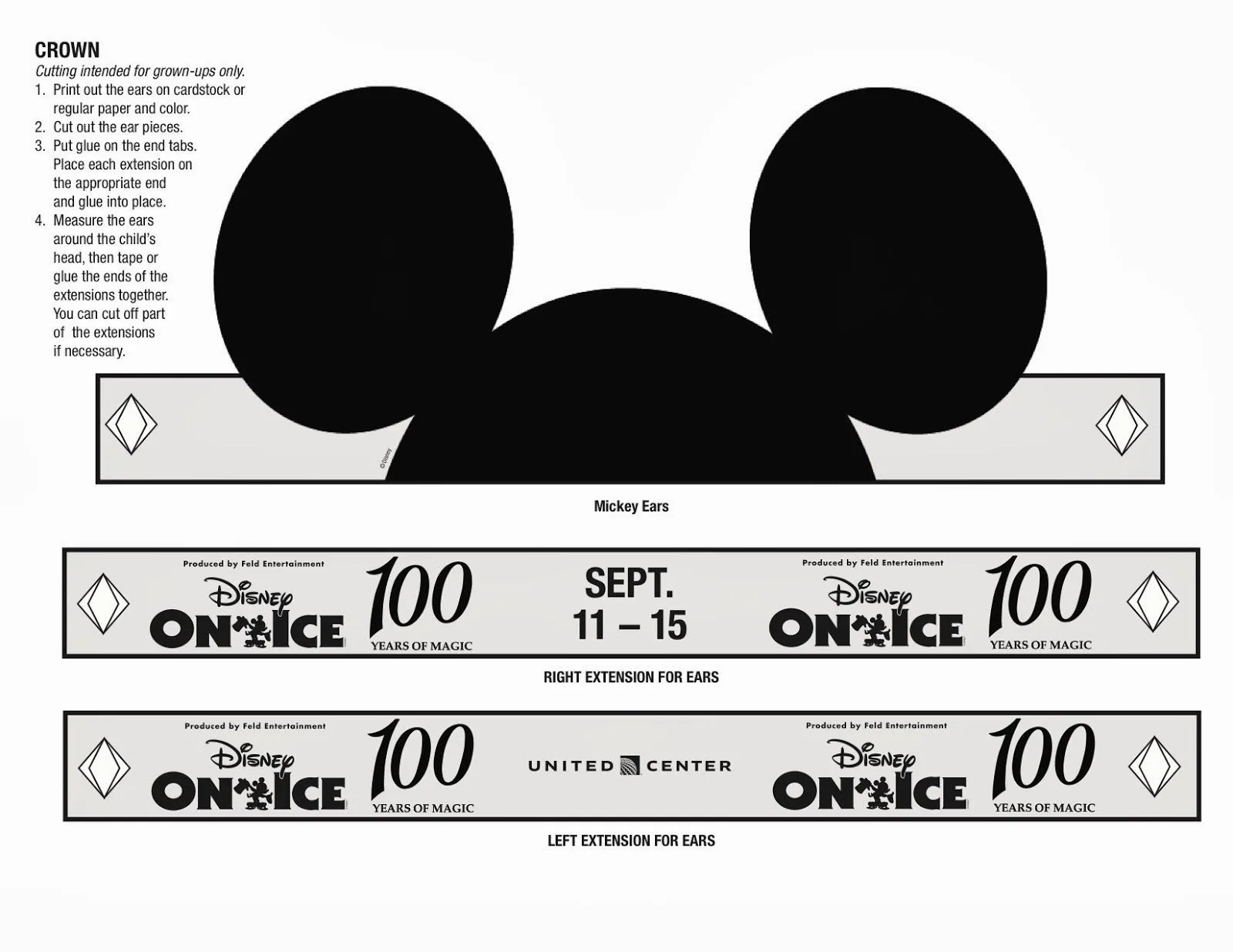 Orejas de Minnie y Mickey para Imprimir Gratis. | Ideas y material ...