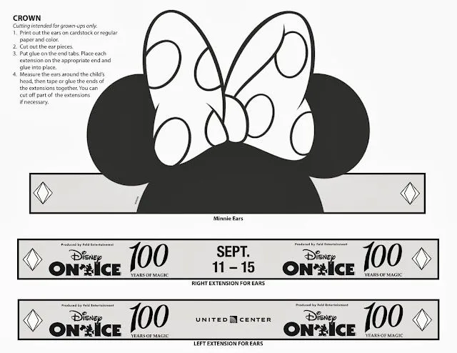 Orejas de Minnie y Mickey para Imprimir Gratis. | Ideas y material ...