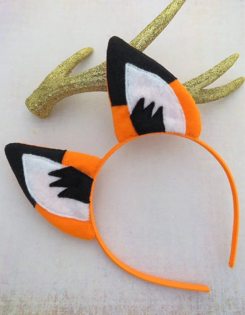 Orejas de zorro Diadema de zorro Orejas de animales - Etsy España | Fox headband, Fox ears, Fox costume