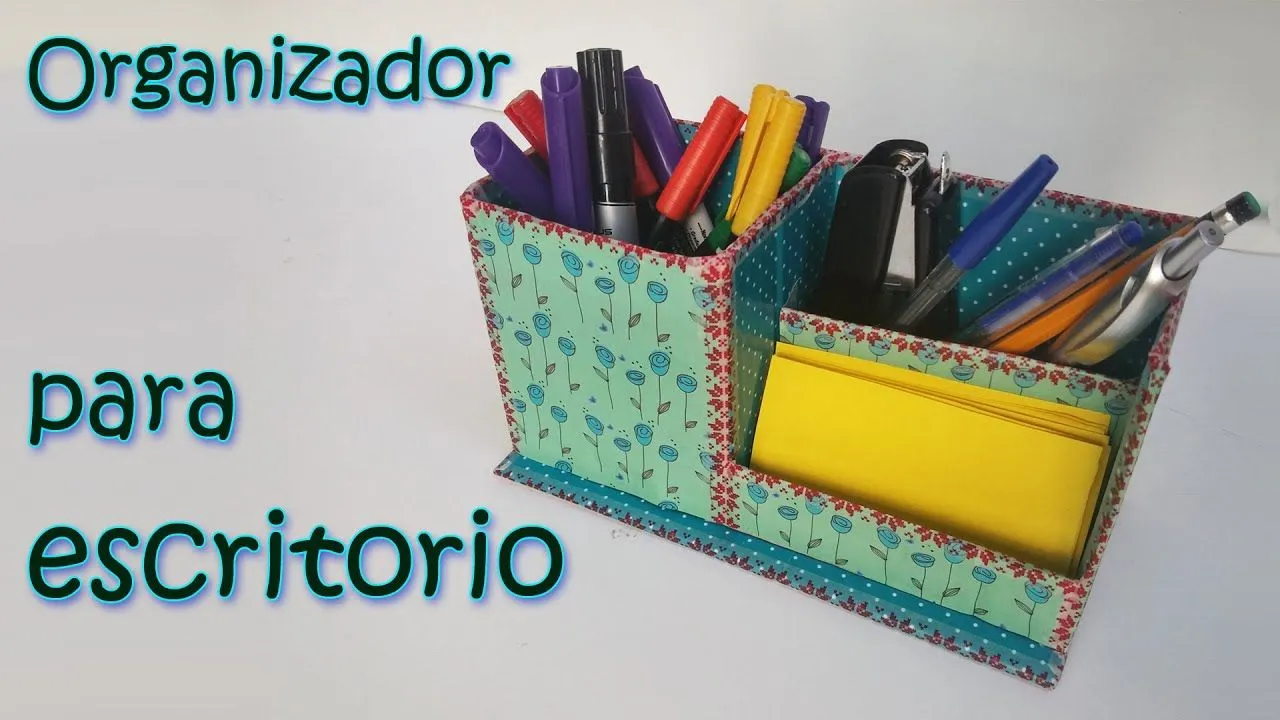 Organizador para Escritorio - Manualidades Para Todos - YouTube